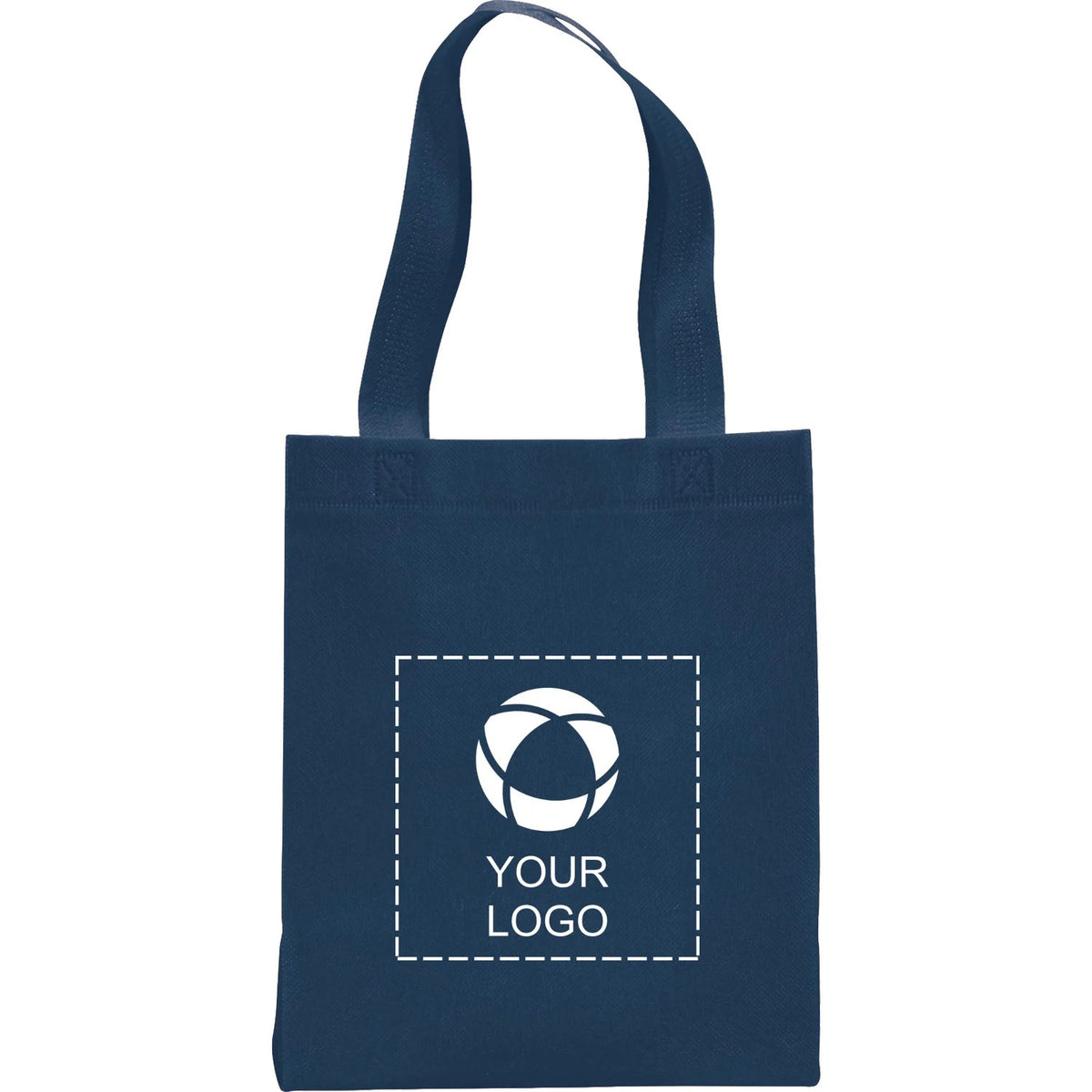 Mini 80 GSM Non-Woven Polypropylene Tote Bag, 10.5 x 9 x 4.5 in
