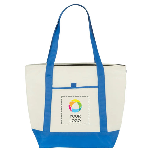 Insulated Non-Woven Cooler Tote, Holds 24 Cans, 13.5 x 17.5 in