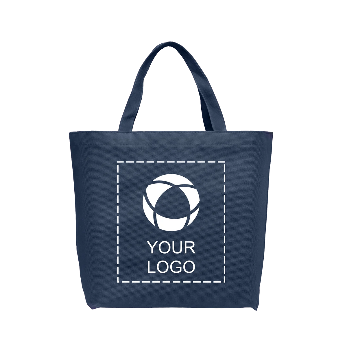 Non-Woven Water Resistant Shopping Tote with Gusset, 13 x 19.5 in