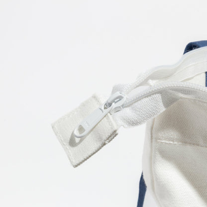 Zippered Cotton Canvas Tote with Interior Pocket, 15 x 18 in