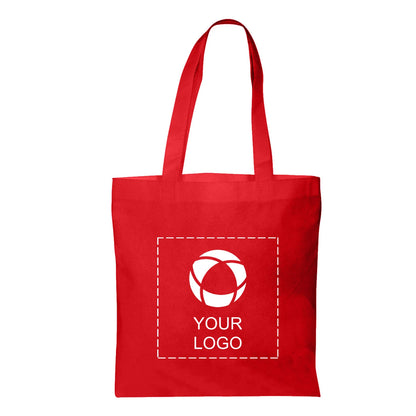 Non-Woven Tote Bag with Reinforced 22 in Handles, 14.5 x 13.5 in