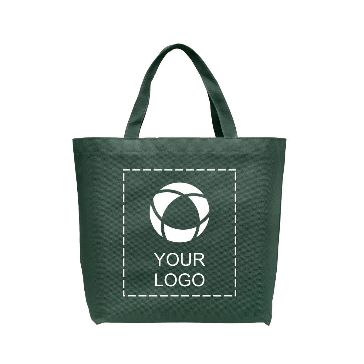 Non-Woven Water Resistant Shopping Tote with Gusset, 13 x 19.5 in