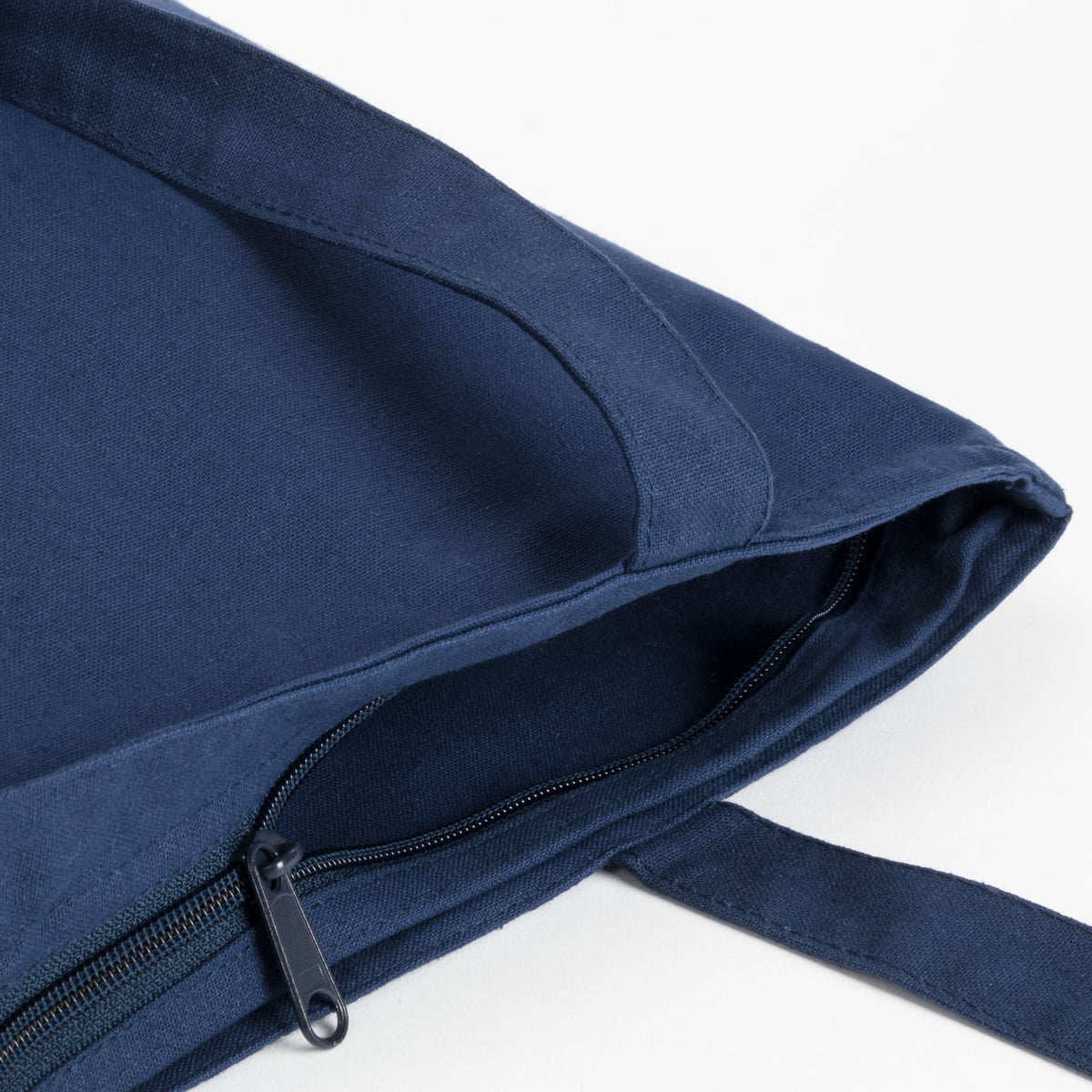 Zippered 8 oz Cotton Canvas Tote with Gusset, 12.4 x 14.2 in