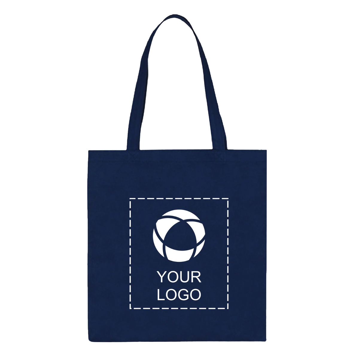 Coated Non-Woven Tote Bag with 22 in Handles, 13.75 x 13.1 in