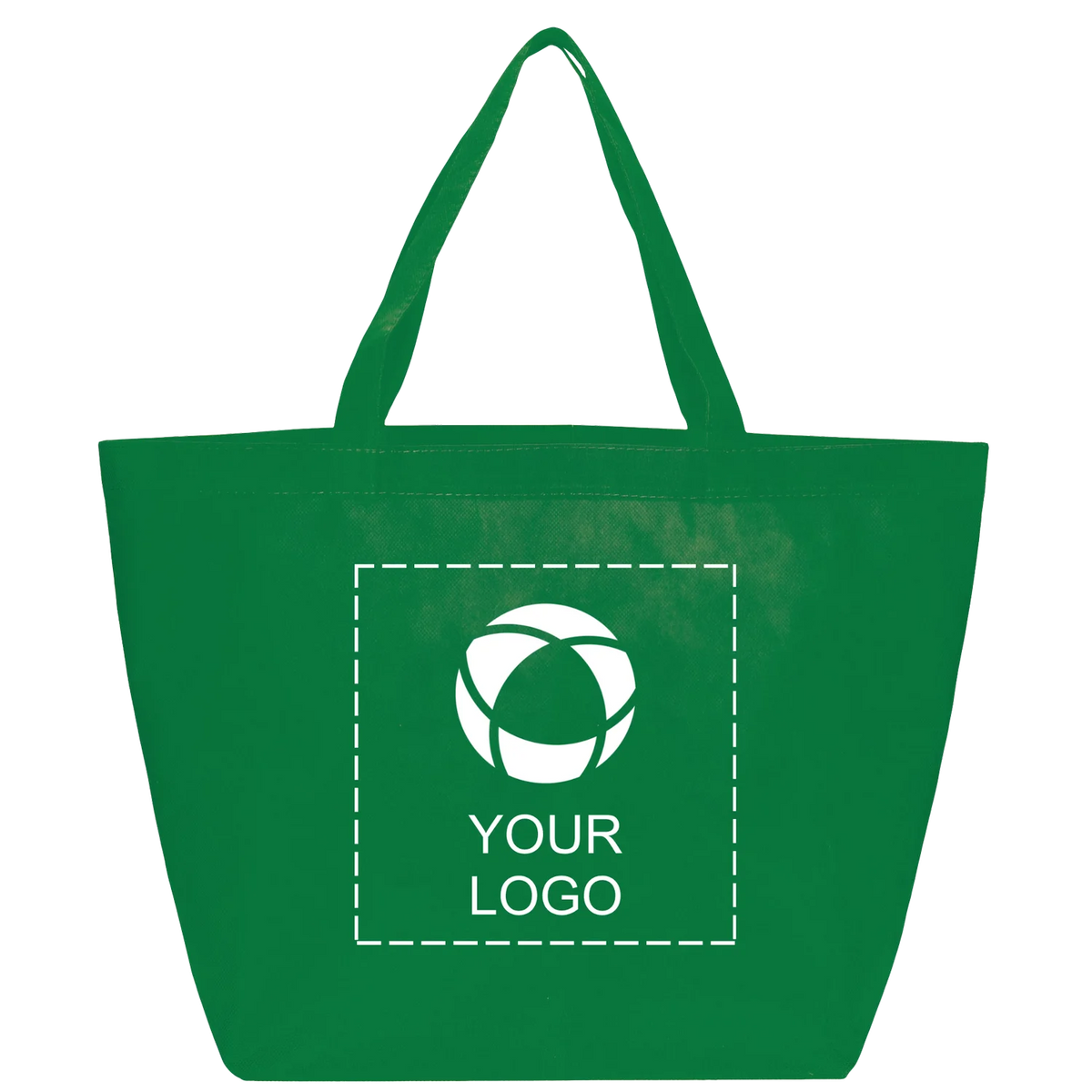 Lightweight 80g Non-Woven Grocery Tote, 13 x 12 x 8.5 in