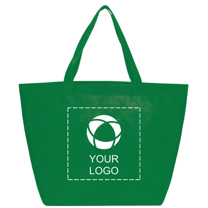 Lightweight 80g Non-Woven Grocery Tote, 13 x 12 x 8.5 in
