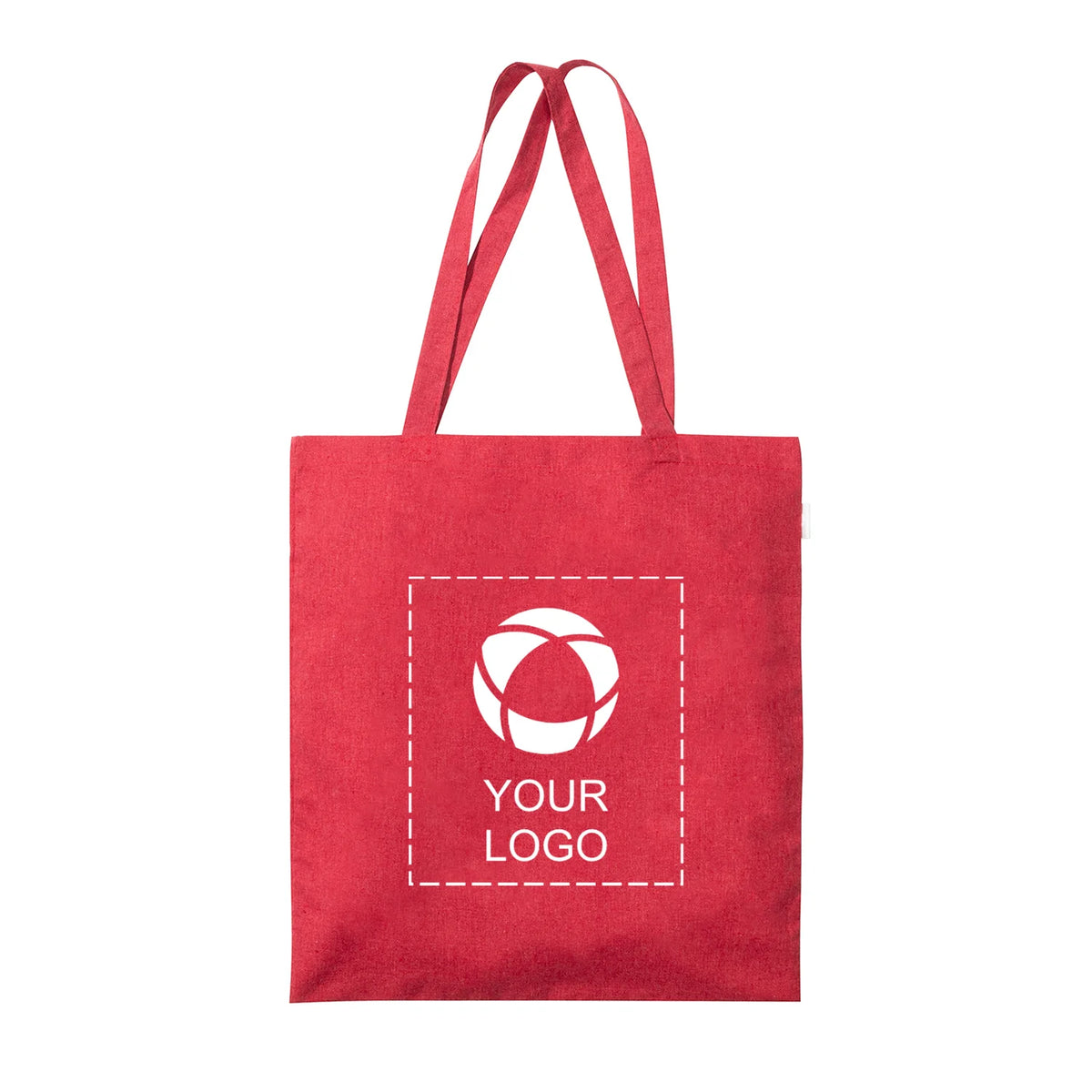 Recycled Cotton Blend 5 oz Canvas Tote Bag, 16.5 x 15 in