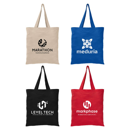 Wholesale 100% Cotton Tote Bag with Long Handles, 16.5 x 15 in