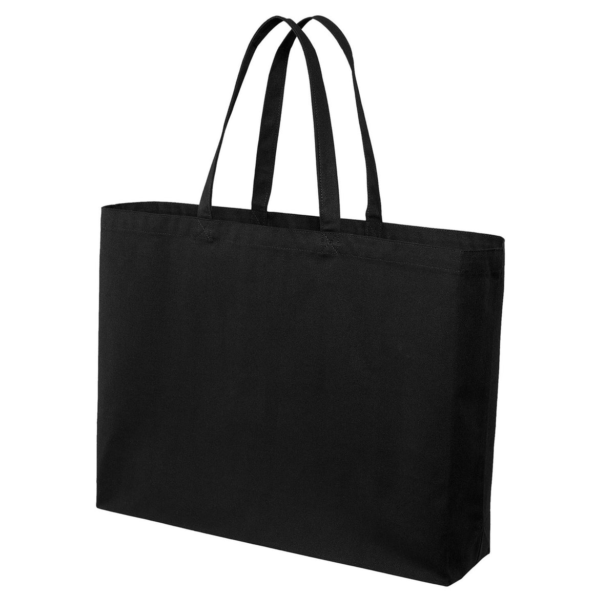 Jumbo 12 oz Cotton Canvas Tote Bag with Self Fabric Handles, 15 x 20 in