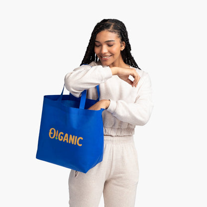 Non-Woven Water Resistant Shopping Tote with Gusset, 13 x 19.5 in