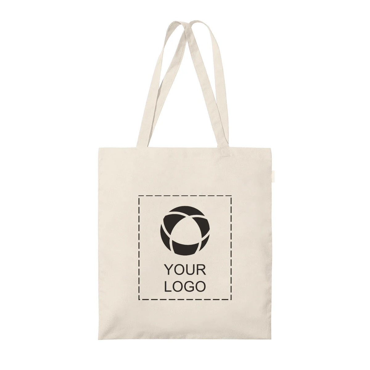 Recycled Cotton Blend 5 oz Canvas Tote Bag, 16.5 x 15 in