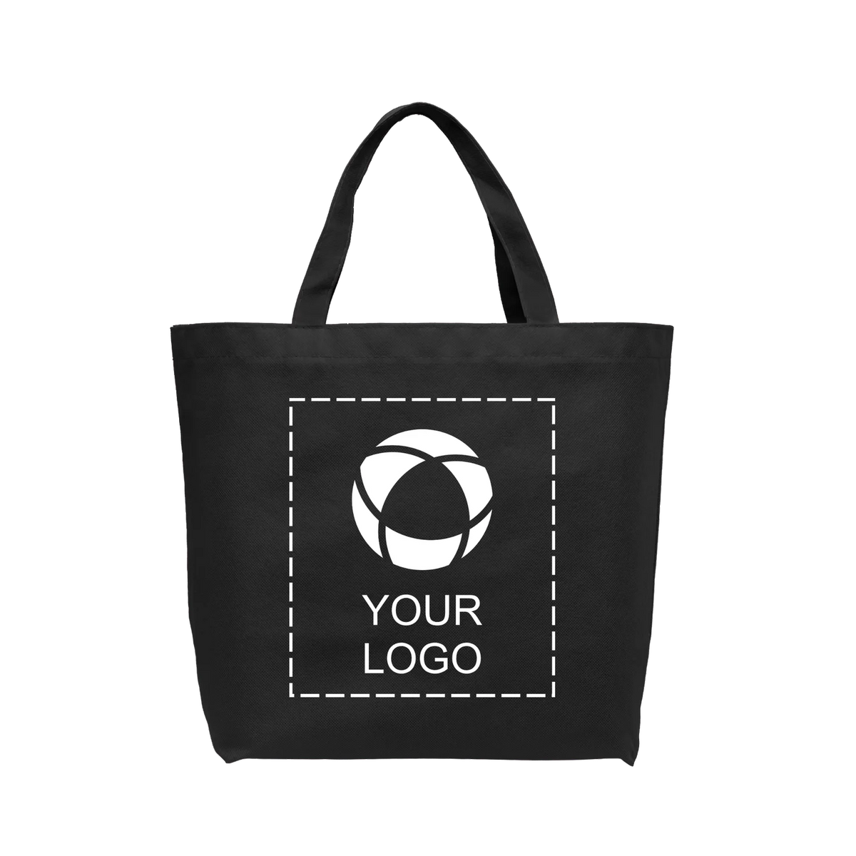 Non-Woven Water Resistant Shopping Tote with Gusset, 13 x 19.5 in