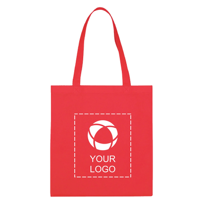 Coated Non-Woven Tote Bag with 22 in Handles, 13.75 x 13.1 in