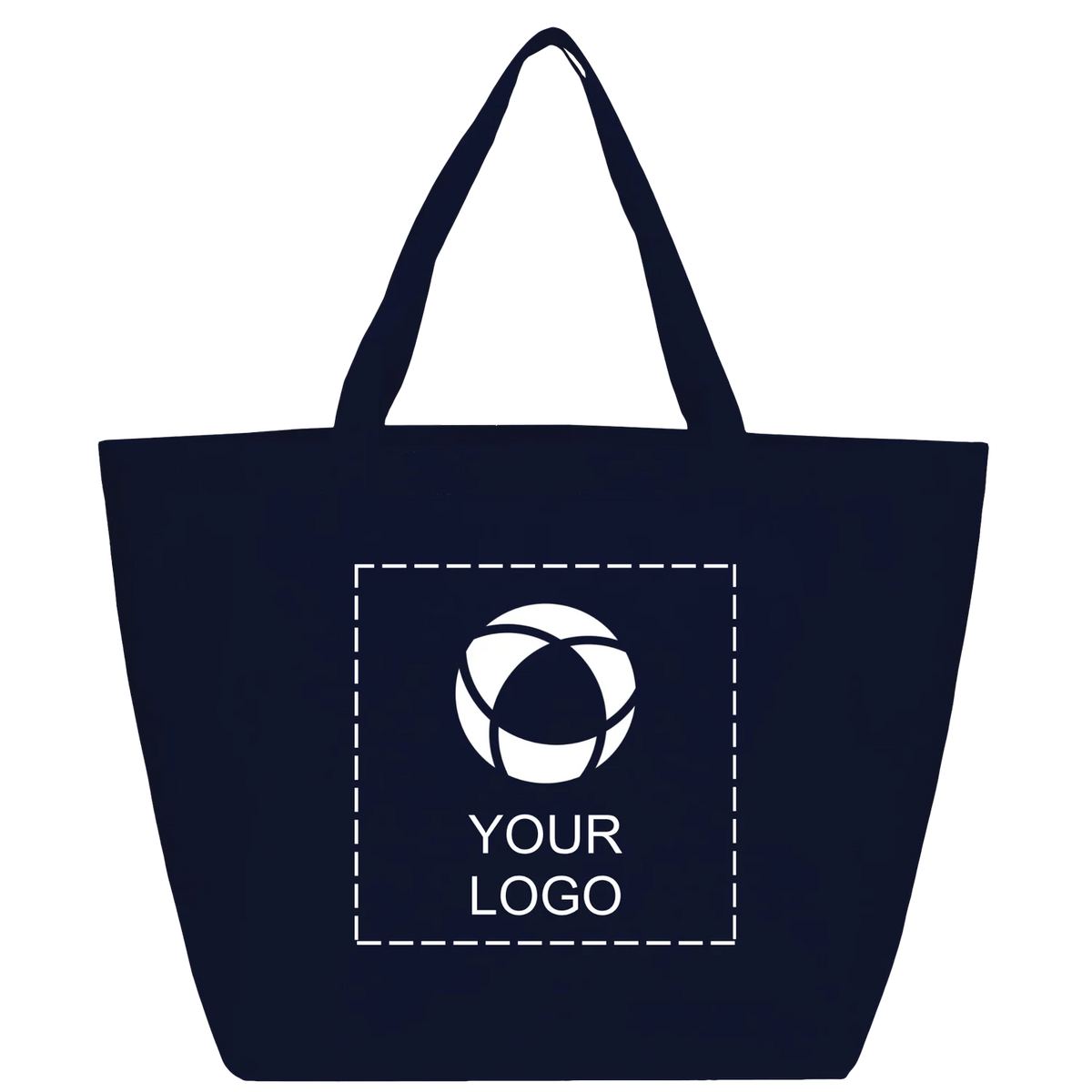 Lightweight 80g Non-Woven Grocery Tote, 13 x 12 x 8.5 in