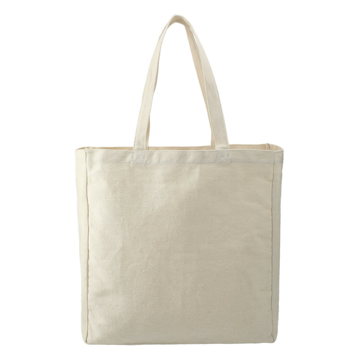 Hemp Cotton Blend Carry-All Tote Bag with Gusset, 14.5 x 14.5 in