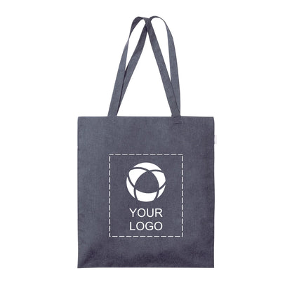 Recycled Cotton Blend 5 oz Canvas Tote Bag, 16.5 x 15 in