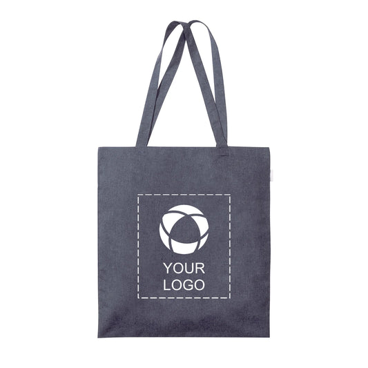 Recycled Cotton Blend 5 oz Canvas Tote Bag, 16.5 x 15 in