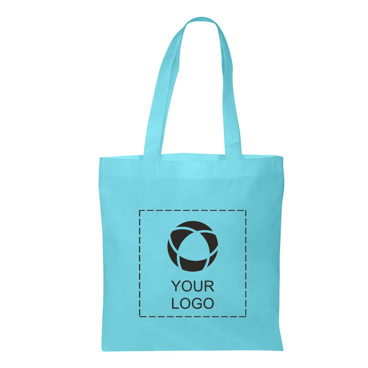 Non-Woven Tote Bag with Reinforced 22 in Handles, 14.5 x 13.5 in