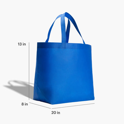 Non-Woven Water Resistant Shopping Tote with Gusset, 13 x 19.5 in