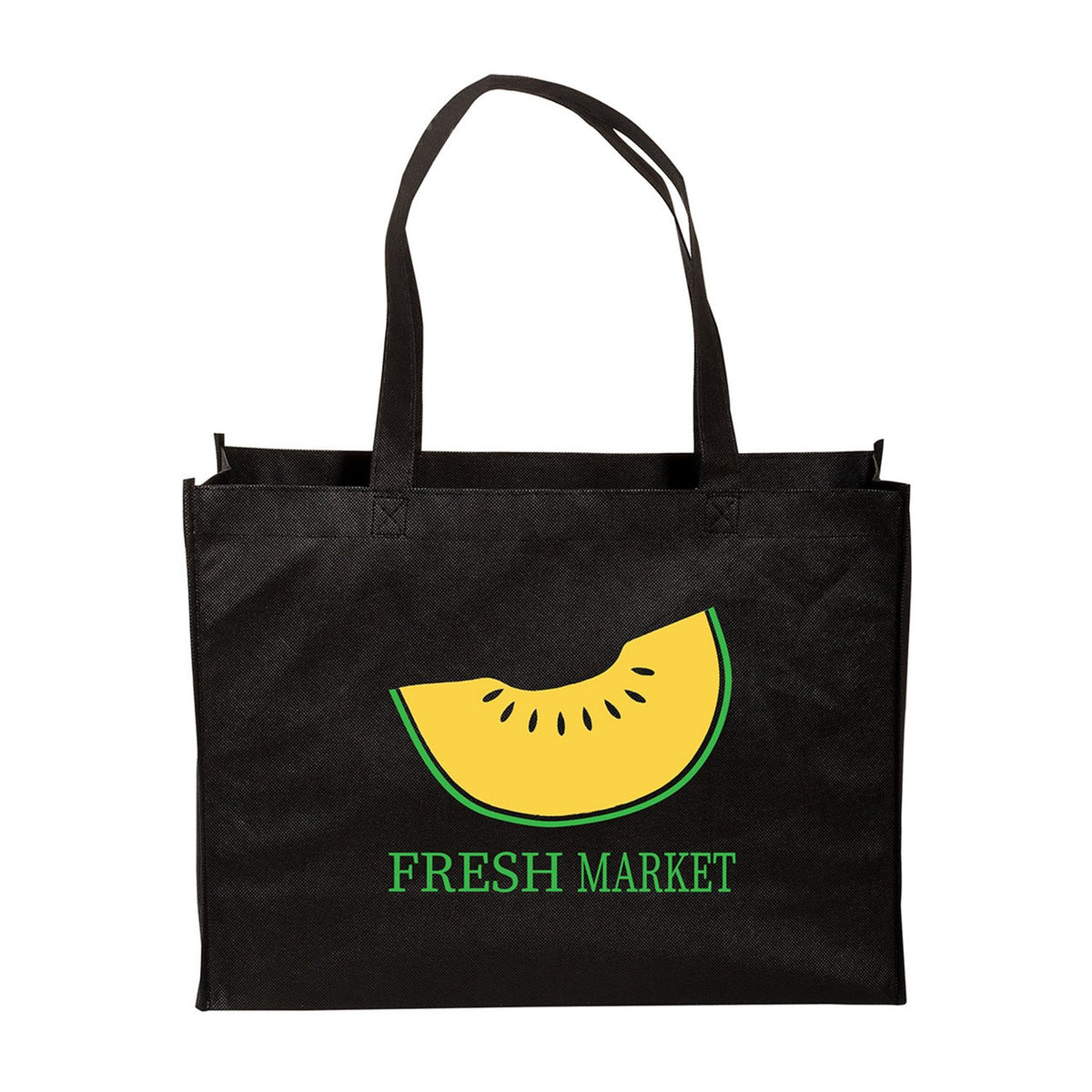 Non-Woven Box Gusset Tote with 22 in Reinforced Handles, 12 x 16 in