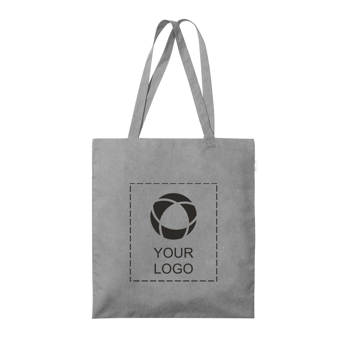 Recycled Cotton Blend 5 oz Canvas Tote Bag, 16.5 x 15 in