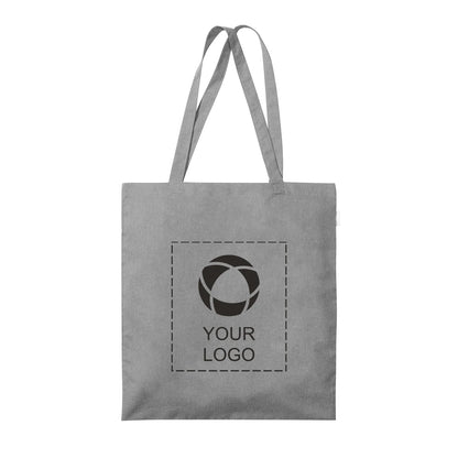 Recycled Cotton Blend 5 oz Canvas Tote Bag, 16.5 x 15 in