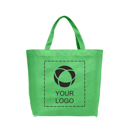 Non-Woven Water Resistant Shopping Tote with Gusset, 13 x 19.5 in