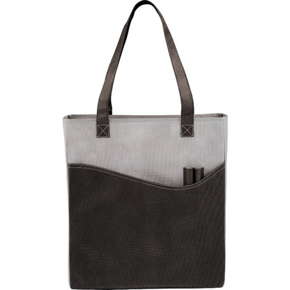 Non-Woven Convention Tote with Front Pocket and Pen Pockets, 17 x 15 in