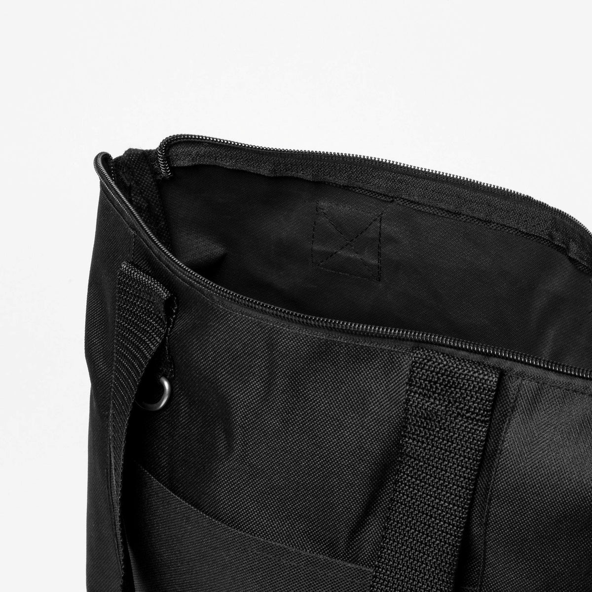 600D Polycanvas Zippered Business Tote with Mesh Pockets, 13.75 x 12 in