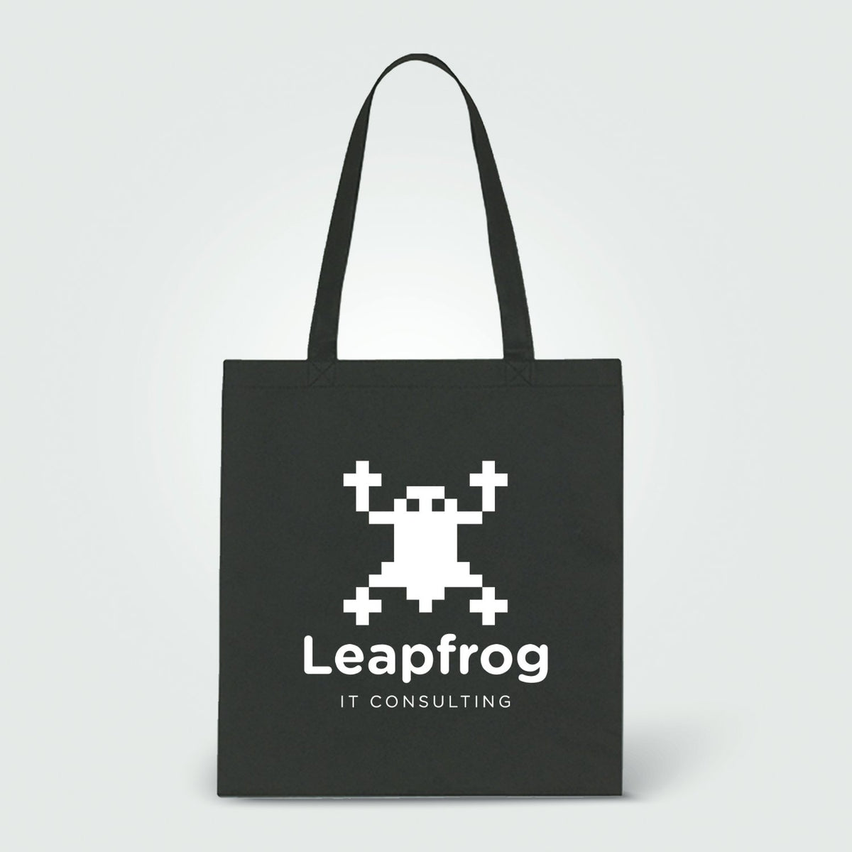 Coated Non-Woven Tote Bag with 22 in Handles, 13.75 x 13.1 in