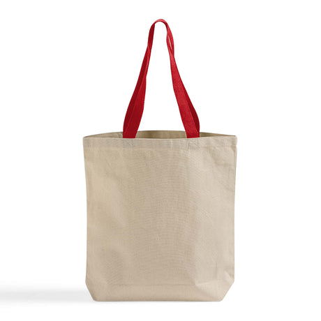 100% Cotton Canvas Tote Bags with Color Handles - TG244 Optima