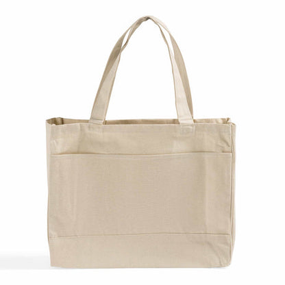 Fancy Tote Bags Canvas with Inside Zipper Pocket Optima