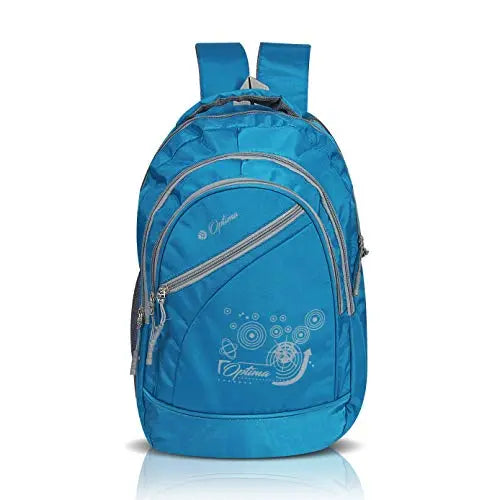 Optima Water Resistant Polyester Fits 13 Inch Laptop and Notebook Blue Backpack optima-bags