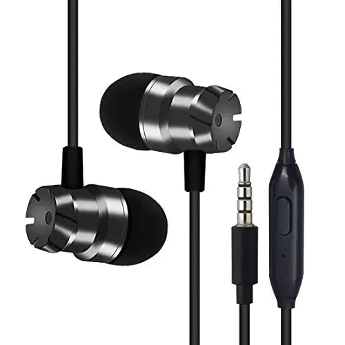 OPTIMA Wired Earbuds in Ear Headphones with Microphone, Earphones with Mic and Volume Control, Memory Foam, Reinforced Cable, Bass Compatible with iPhone optima-bags