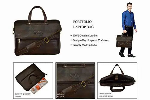 OPTIMA Leather Laptop Messenger Organizer optima-bags