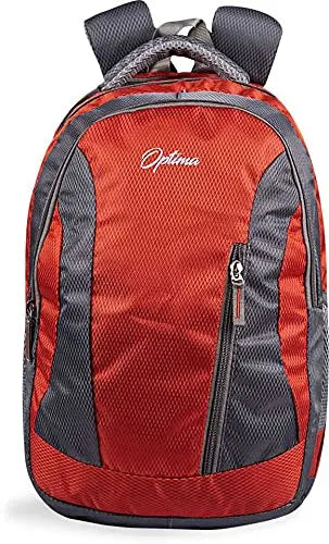 OPTIMA Unisex Polyester School Bags Waterproof Hiking Backpack Cool Sports Backpack Laptop Rucksack School Backpack (Blue) (Green) optima-bags