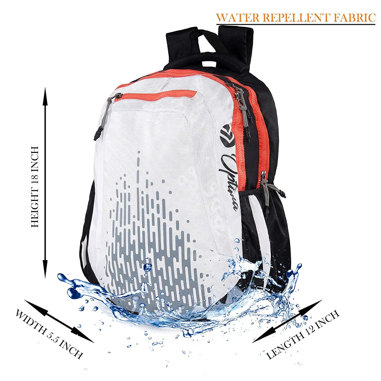 Belieze Series Backpack ( OPT-N-003 _ White) optima-bags